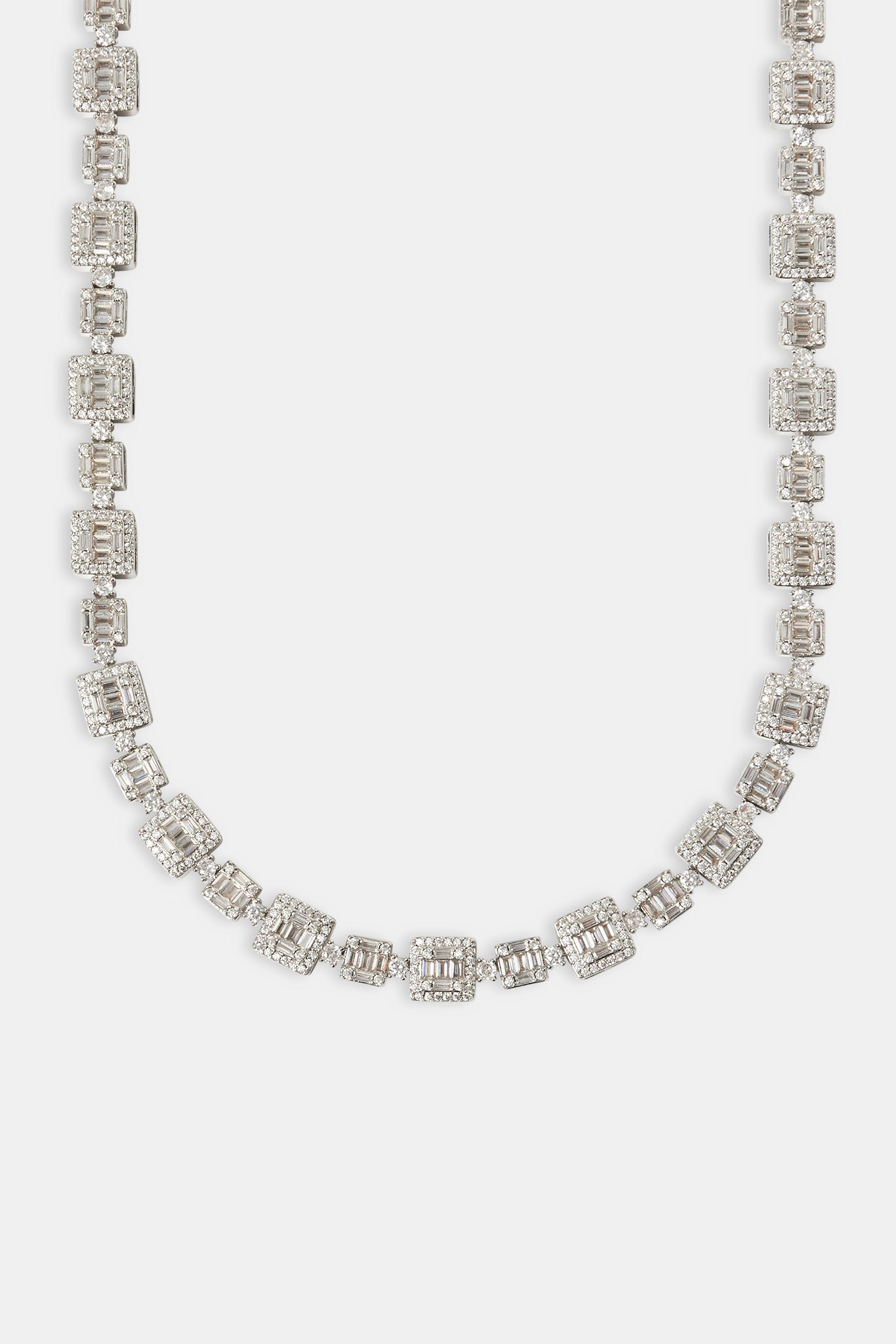 Gemischte Baguette-Tenniskette – 10 mm
